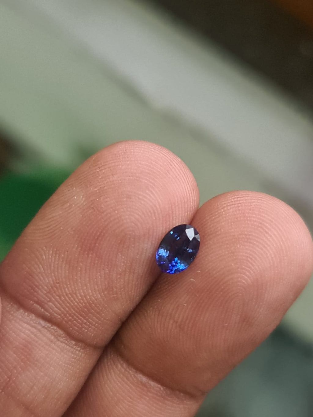 GS-000004 oval blue sapphire — second owner-supplied view